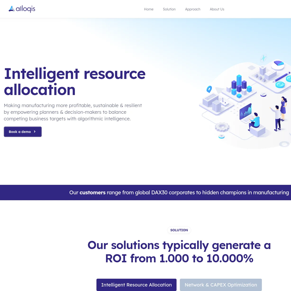 Screenshot of the project named Alloqis