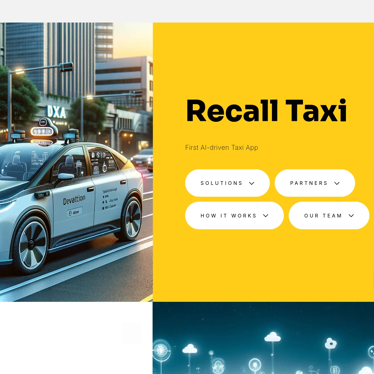 Screenshot of the project named Recall Taxi